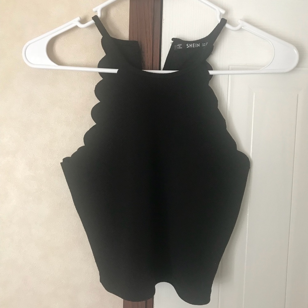 Shein scallop shirt